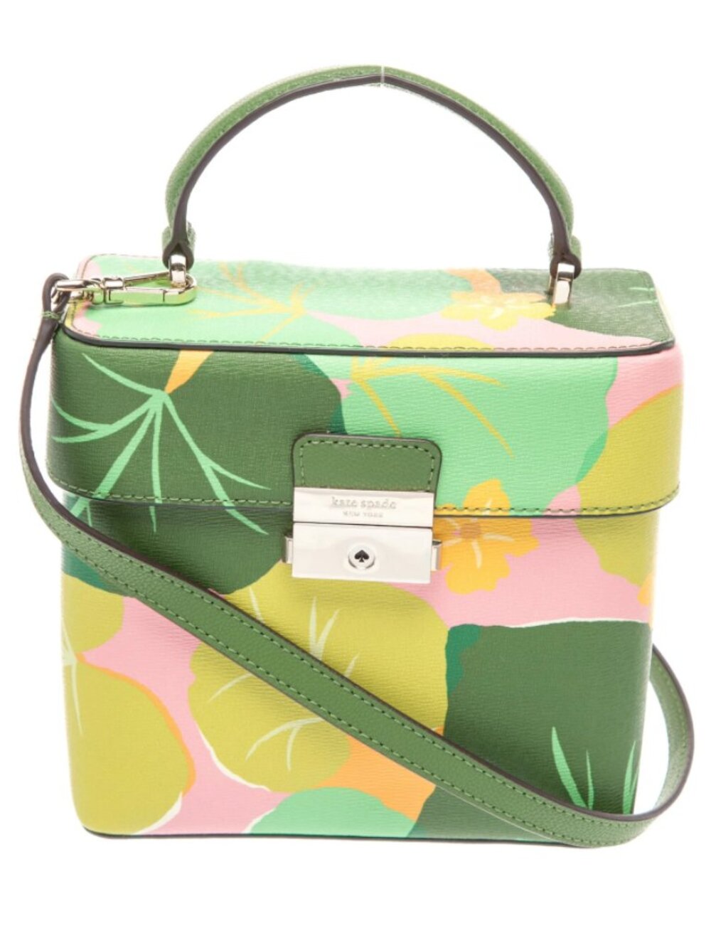 Kate Spade Voyage Cucumber Floral Small Top-Handle Crossbody - Picture 13 of 13